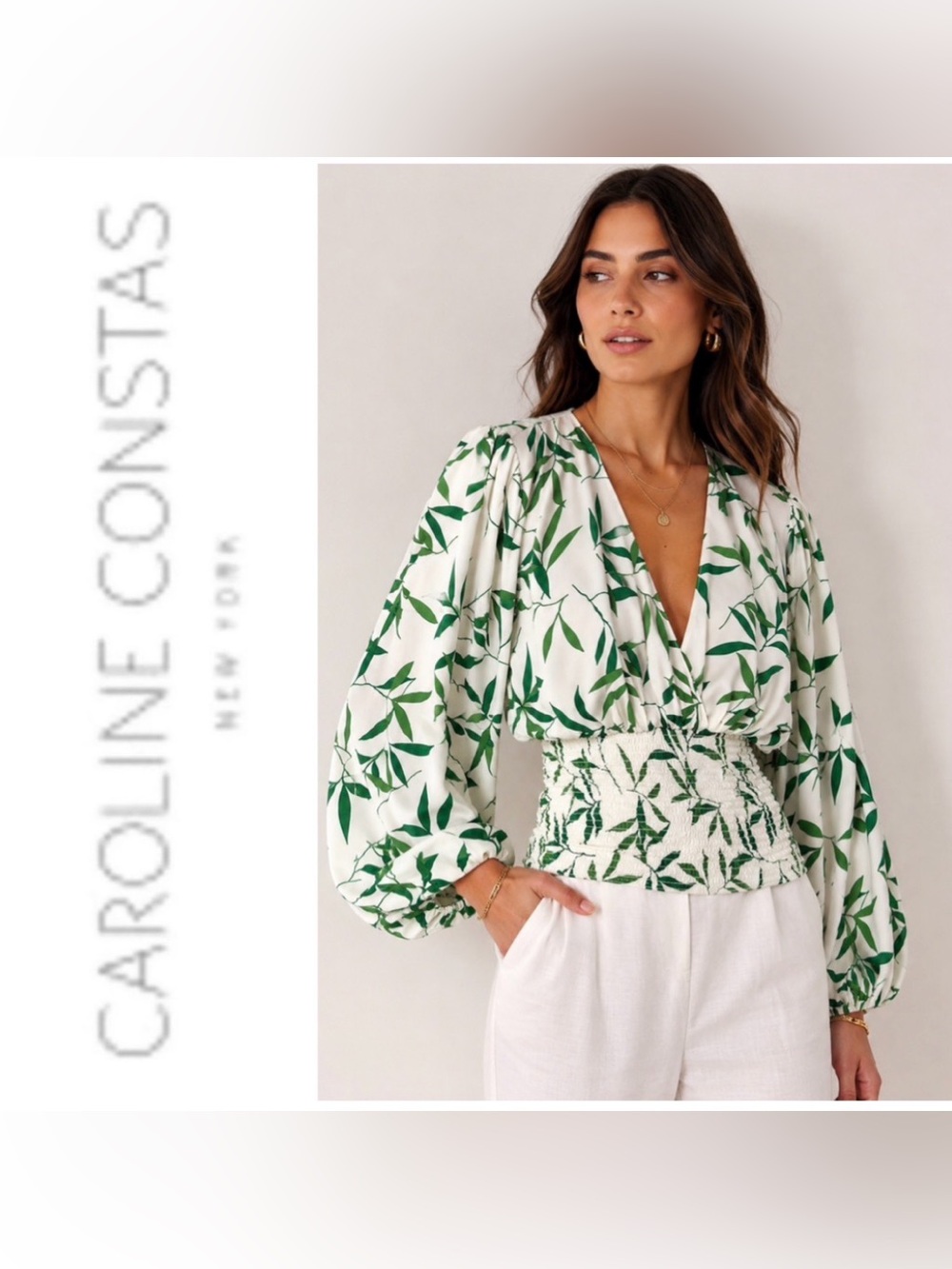 Caroline Constas Sadie Blouse- size M